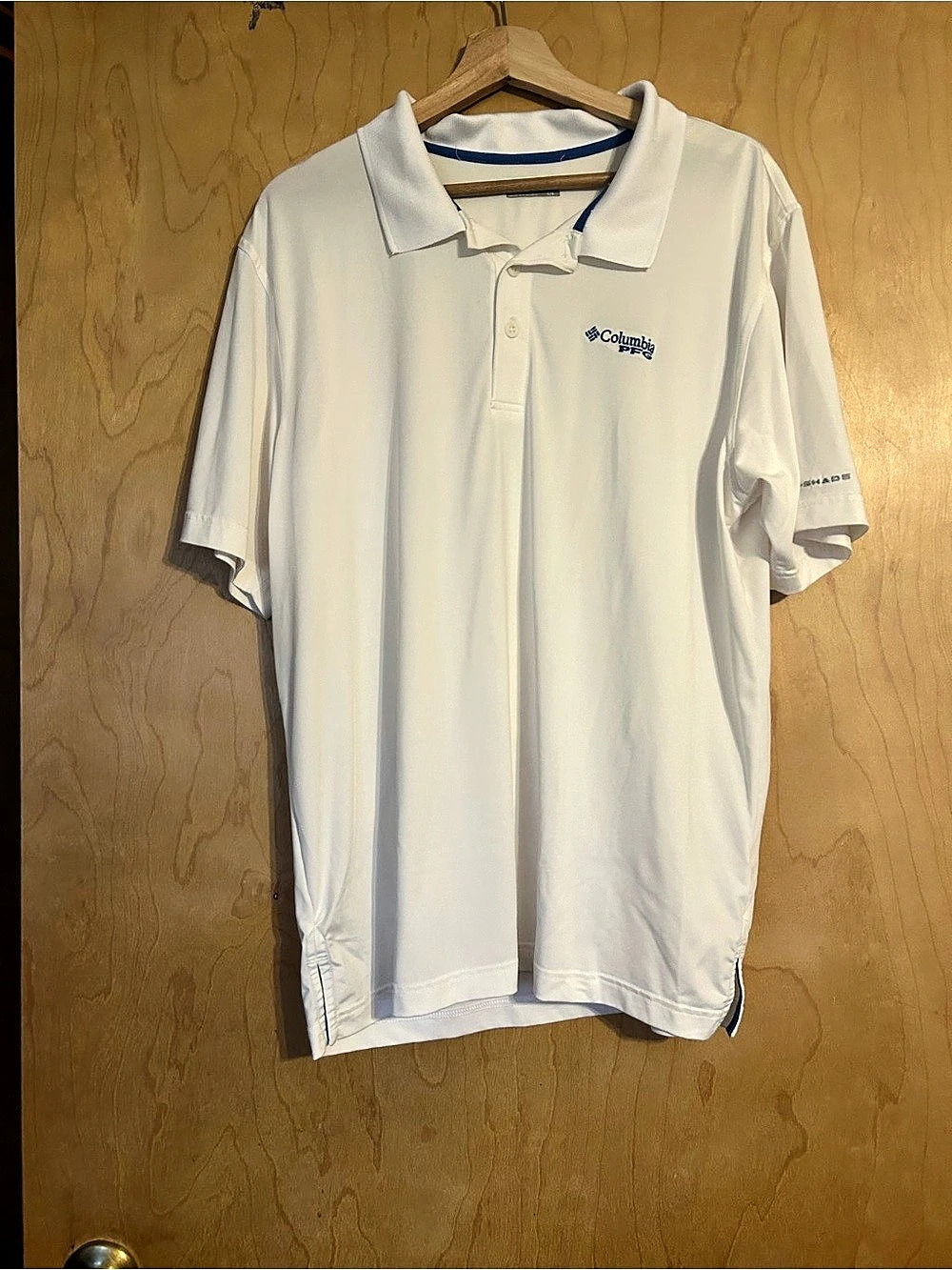 Columbia PFG Omni-Shade Performance Polo in White